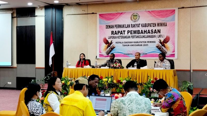 DPRK Mimika Gelar Rapat Pembahasan LKPJ Kepala Daerah Tahun Anggaran 2025, Pastikan Setiap Kebijakan Pemerintah Berdampak Luas Bagi Masyarakat Mimika