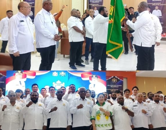 Putra Mimika Wee Soter Potowaepa Resmi Pimpin Kadin Mimika, Bupati Dorong Penguatan Ekonomi Lokal