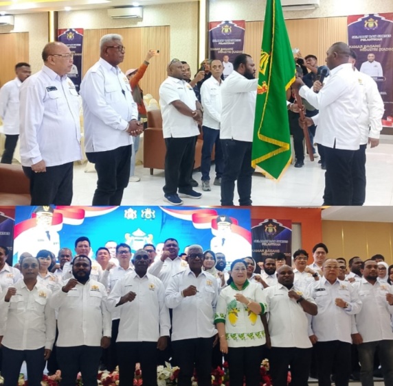 Putra Mimika Wee Soter Potowaepa Resmi Pimpin Kadin Mimika, Bupati Dorong Penguatan Ekonomi Lokal