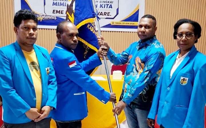 Rafael Taorekeyau Terpilih Sebagai Ketua KNPI Kabupaten Mimika Periode 2026-2029