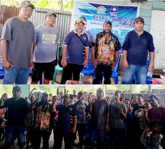 Warga SP 13 Beri Jempol untuk Legislator Dapil V Agustinus W. Murib Saat Reses Tahap II, Ini Sejumlah Aspirasi yang Diserap Politisi PAN