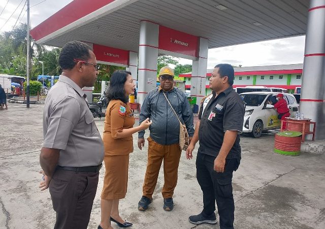 Disperindag Mimika Sidak SPBU, Pastikan BBM Subsidi Tepat Sasaran