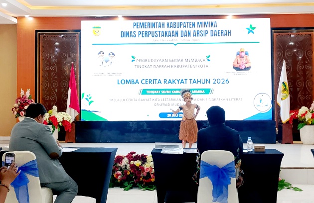 28 Siswa SD di Mimika Ikuti Lomba Bertutur Cerita Rakyat