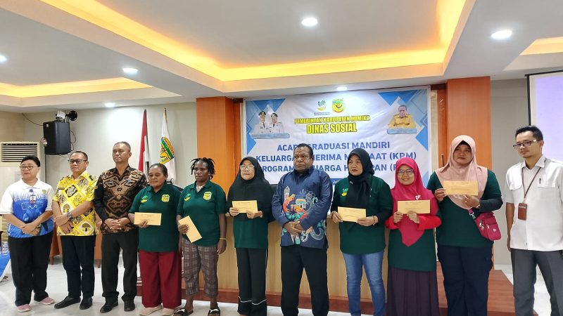46 KPM di Mimika Terima Bantuan Graduasi Mandiri PKH Rp5 Juta
