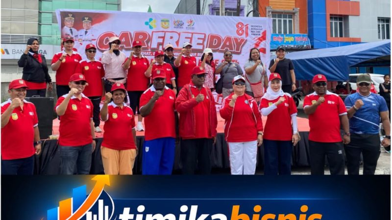 Sambut HUT ke-81 RI, Bupati JR Ajak Warga Kibarkan Bendera Merah Putih dan Wujudkan Mimika Bersih