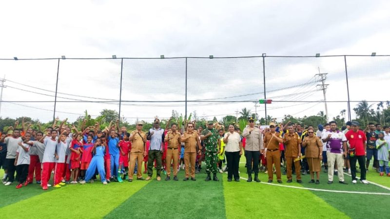 Semarak HUT ke-81 RI, Distrik Wania Gelar Turnamen Mini Soccer dan Berbagai Lomba Kebersamaan