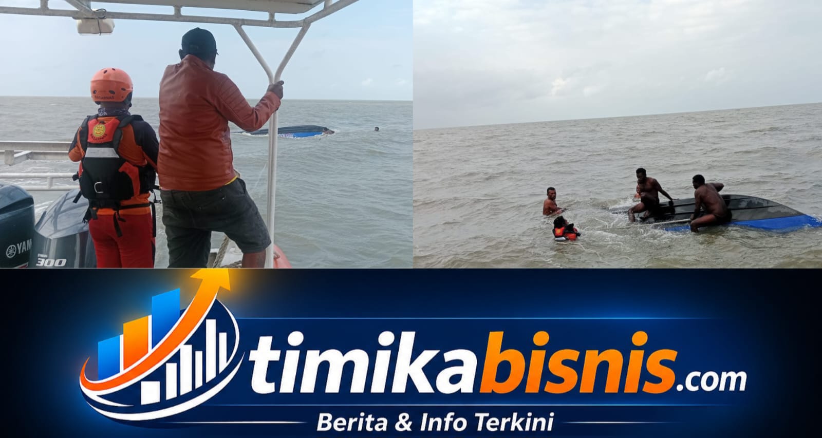 Speed Boat 150 PK Tenggelam di Perairan Manasari, SAR Gabungan Lakukan Pertolongan