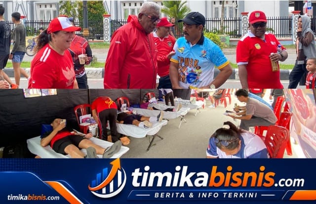 GAMKI Mimika Hadirkan Aksi Kemanusiaan, 22 Kantong Darah Terkumpul di Car Free Day
