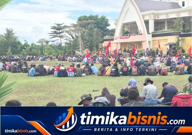 Ratusan Personel Gabungan Amankan Aksi Damai KNPB di Mimika