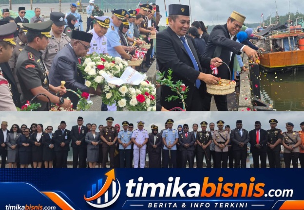 Wabup Mimika Pimpin Tabur Bunga untuk Mengenang Jasa Para Pahlawan