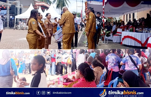 Semarak HUT Kemerdekaan di Mimika, Warga Tumpah Ruah di Pesta Rakyat
