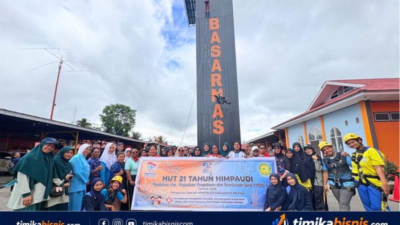 HUT HIMPAUDI KE-21, Kantor SAR Timika Berikan Pelatihan Pertolongan Pertama dan Praktik Heli Rappeling