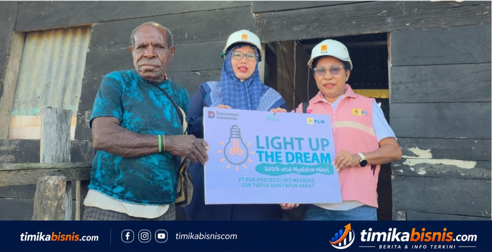 PLN Nyalakan Harapan 50 Keluarga Prasejahtera di Tanah Papua Lewat Program Light Up The Dream