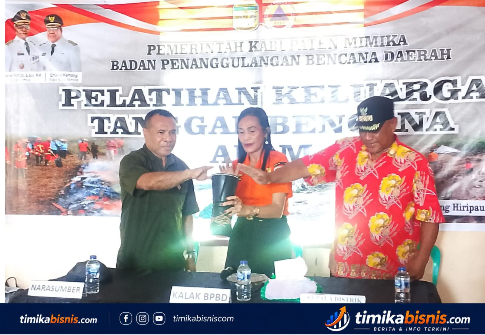 BPBD Mimika Gelar Pelatihan Keluarga Tanggap Bencana di Kampung Hiripau