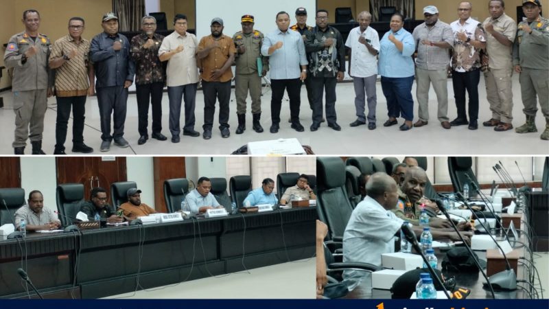 Komisi I DPRK Mimika Gelar Rapat Koordinasi Bersama Satpol PP dan Bagian Hukum Setda