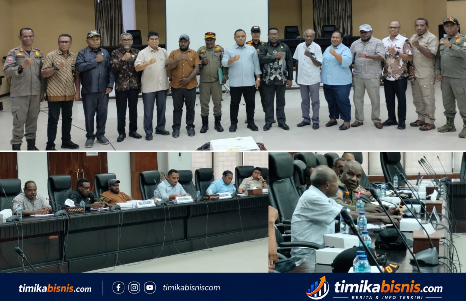 Komisi I DPRK Mimika Gelar Rapat Koordinasi Bersama Satpol PP dan Bagian Hukum Setda