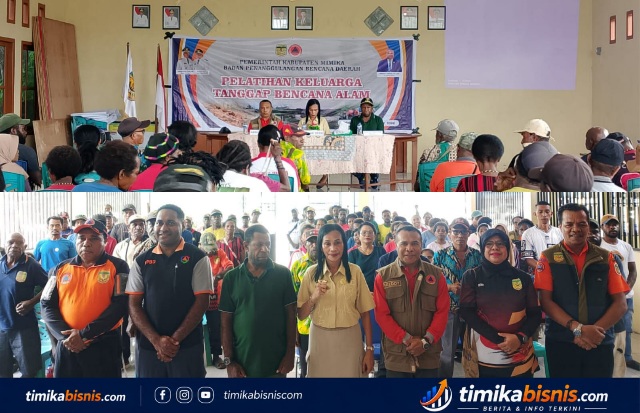 Siaga Sebelum Bencana Datang, BPBD Mimika Latih Puluhan Keluarga di Iwaka