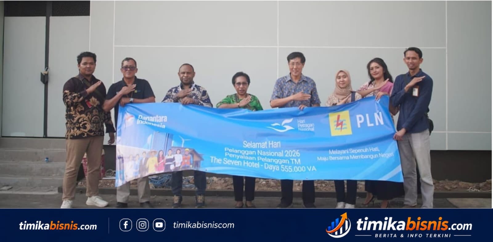 PLN Tambah Daya 555 kVA untuk The Seven Hotel Merauke, Jadi Kado Hari Pelanggan Nasional