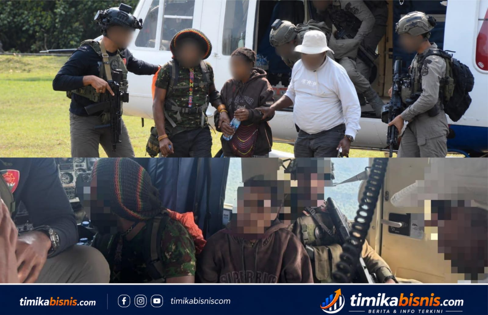 Satu Korban Sandera KKB Berhasil Dievakuasi ke Timika