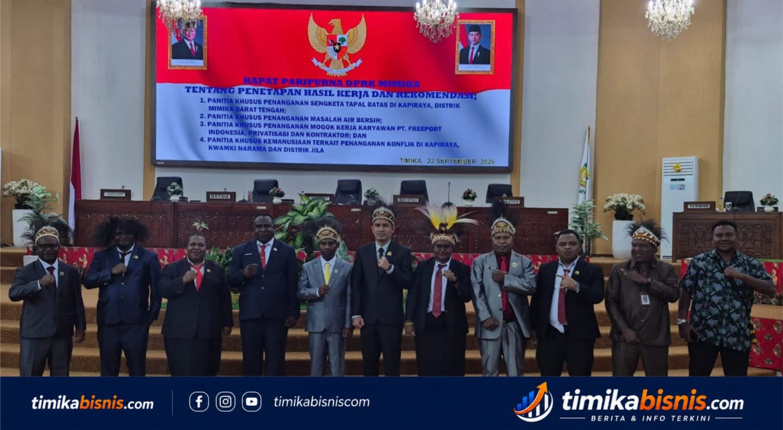 Empat Wilayah Jadi Perhatian Pansus Kemanusiaan DPRK Mimika, Penanganan Konflik Didorong Secara Terpadu