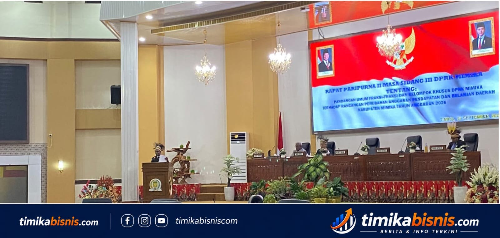 Mimika Butuh Pembangunan, Fraksi Gerindra Soroti Lambannya Serapan Anggaran dalam Rapat Paripurna