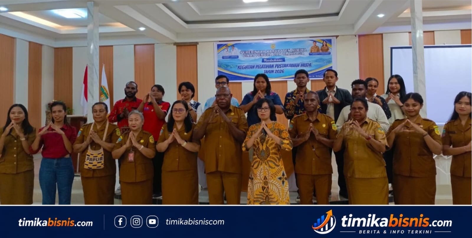 Bangkitkan Minat Baca, Pemkab Mimika Latih Pemuda Jadi Pustakawan Muda