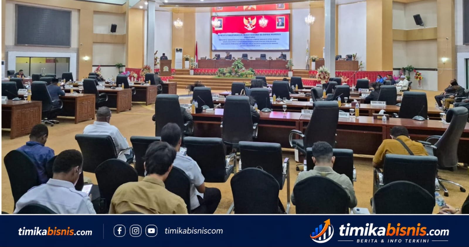 Sejumlah Isu Strategis Jadi Sorotan Poksus DPRK Mimika dalam Paripurna IV Masa Sidang III