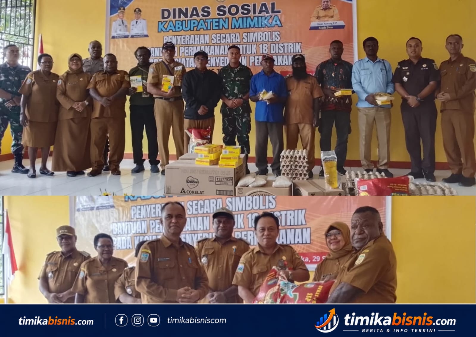 Dinsos Mimika Salurkan Bantuan Permakanan untuk 8.500 Keluarga di 18 Distrik