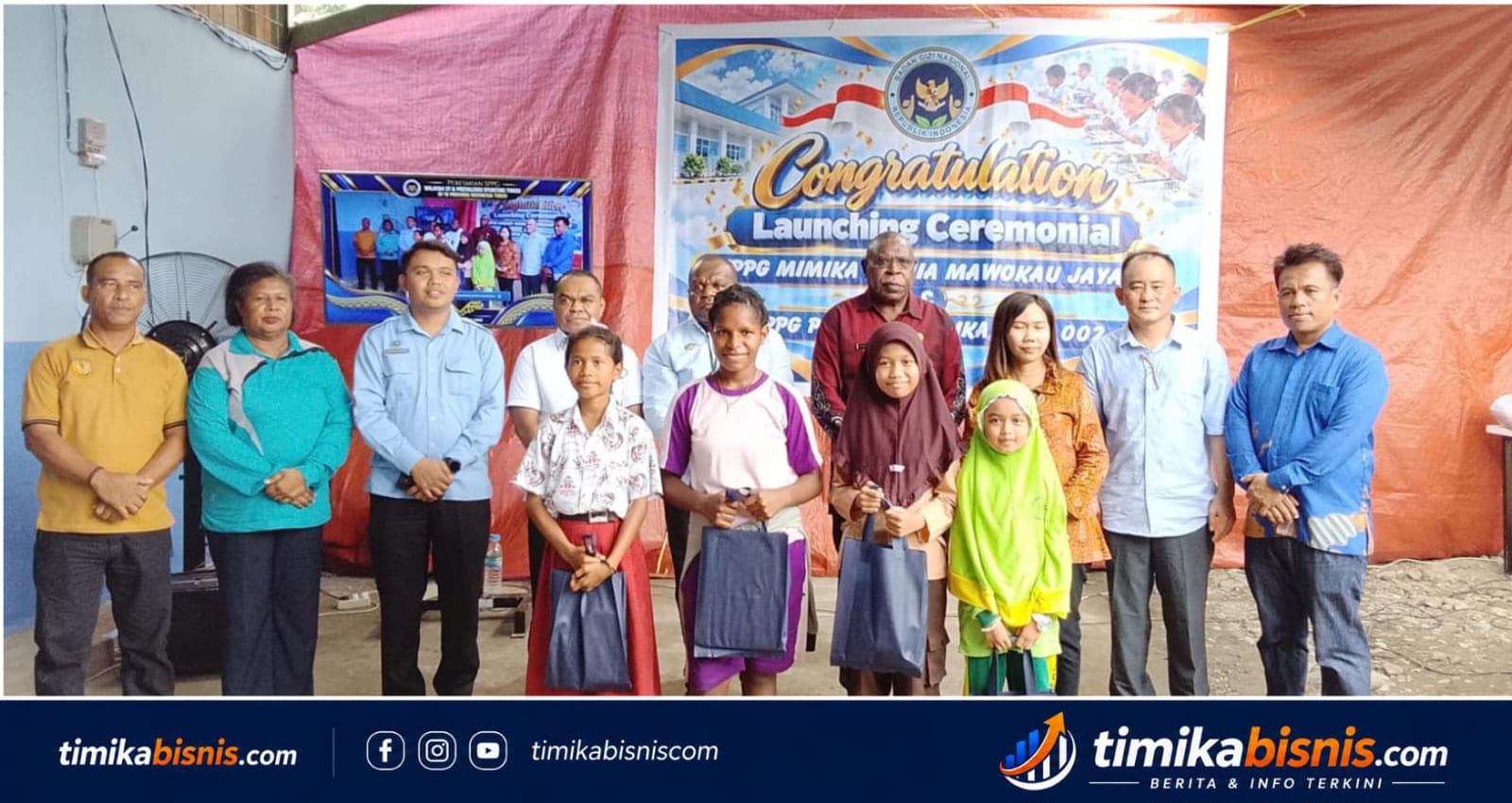 Dua SPPG Diluncurkan di Mimika, Pangan Lokal Didorong Jadi Penopang Program Gizi