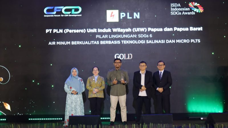 PLN Papua-Papua Barat Raih Gold ISDA Awards 2026, Inovasi Desalinasi Atasi Krisis Air Bersih di Asmat