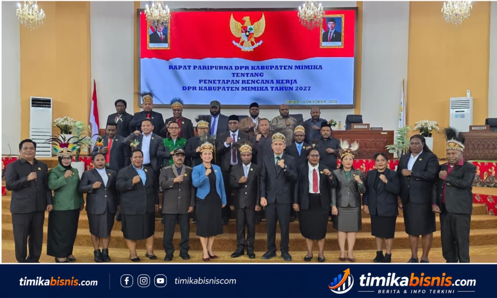 Gelar Paripurna Internal, DPRK Mimika Sahkan Renja Lembaga Tahun Anggaran 2027