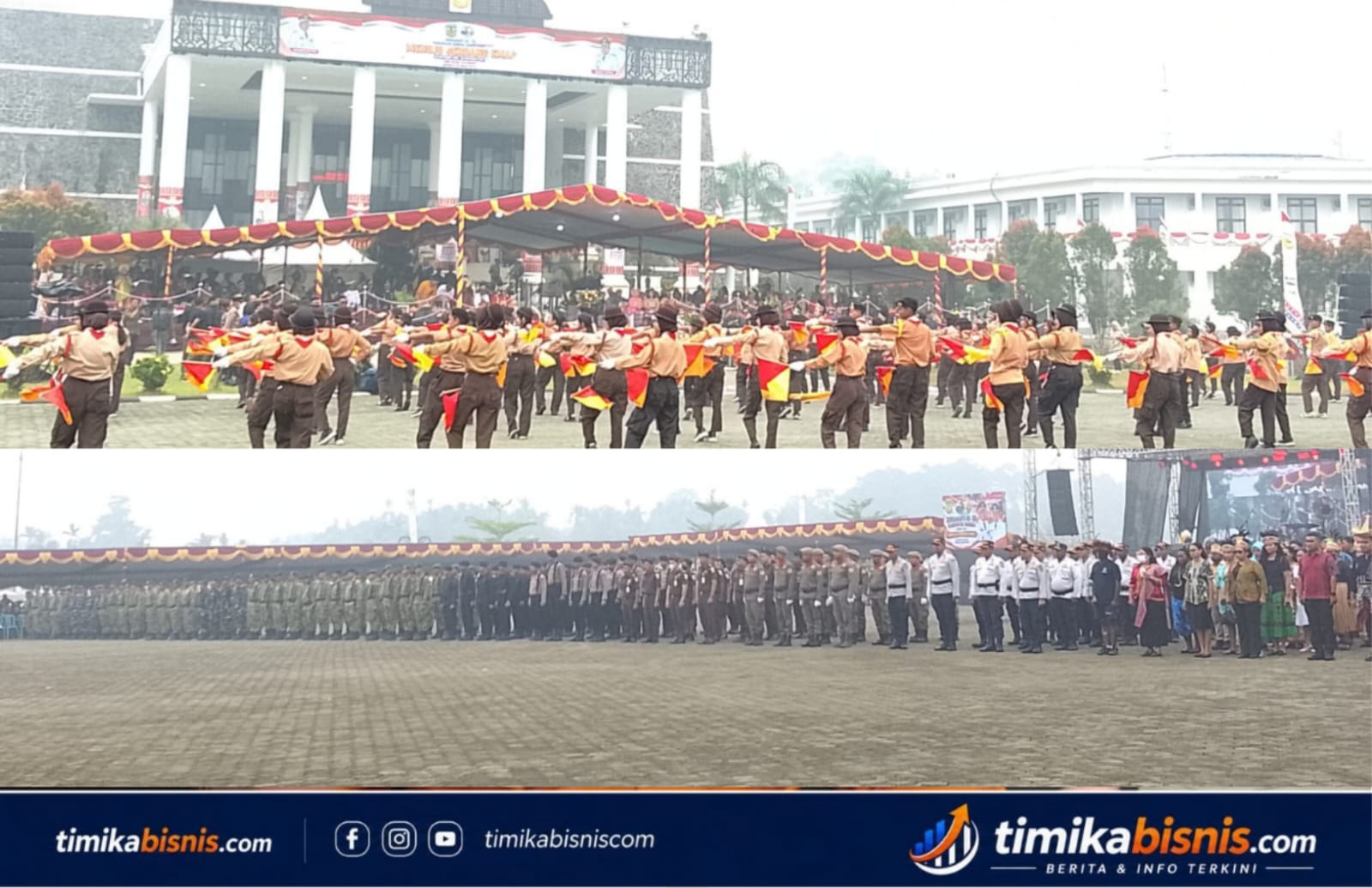 HUT ke-30 Mimika, Bupati JR Ajak Masyarakat Bersatu Wujudkan Gerbang Emas
