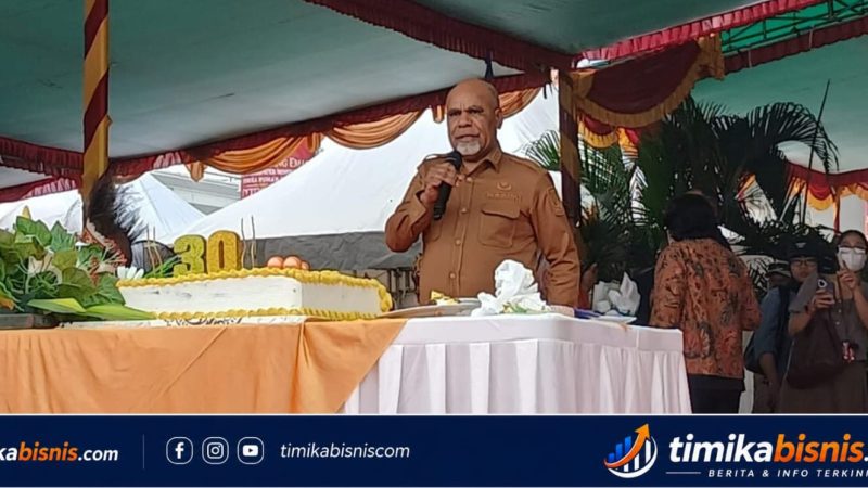 Hadiri HUT ke-30 Mimika, Wagub Papua Tengah Sampaikan Tiga Pesan Penting kepada Masyarakat
