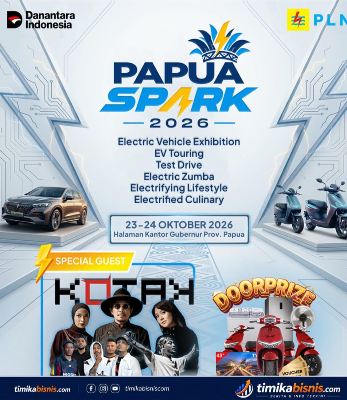 Kenalkan Gaya Hidup Modern Berbasis Listrik, PLN Gelar Papua Spark 2026