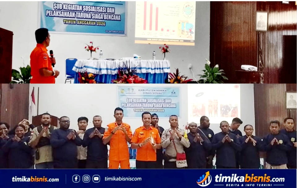 Dinsos Mimika Sosialisasikan Peran Tagana, Perkuat Kesiapsiagaan Hadapi Bencana